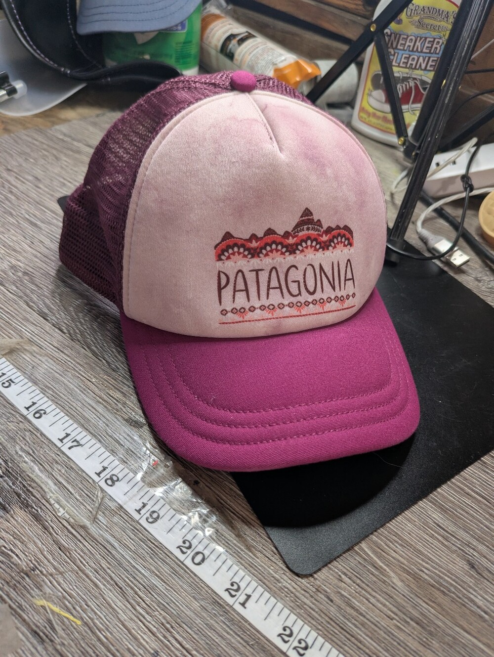 Patagonia Purple Wine Color Mesh Trucker‎ Cap